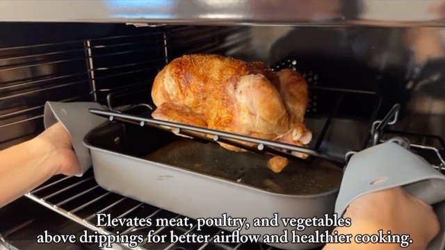 Amazon.com: HIC Kitchen Roasting Pro V-Shaped Baking Rack